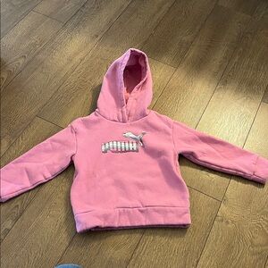 Girls pink Puma hoodie